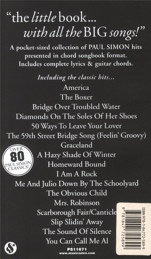 The little black Songbook: Paul Simon