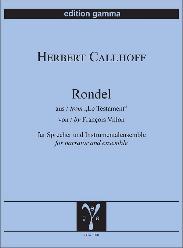 Rondel from "Le Testament"