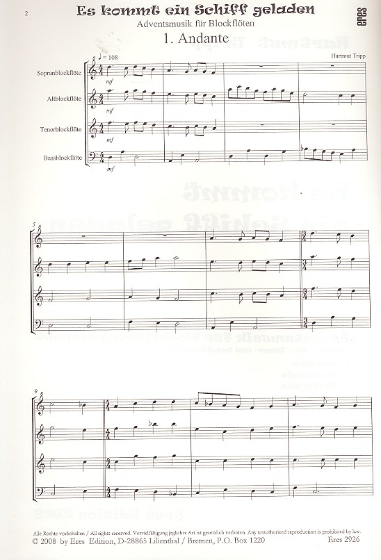 Es kommt ein Schiff geladen