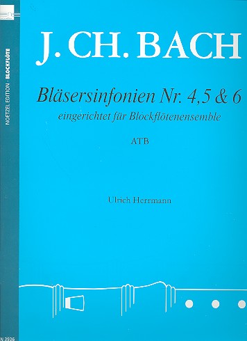 3 Bläsersinfonien Nr.4-6 für 3 Blockflöten