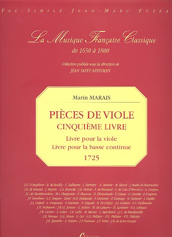 Pièces de viole cinquième livre (1725)