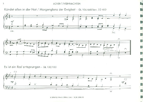 38 Choralvorspiele zu Liedern