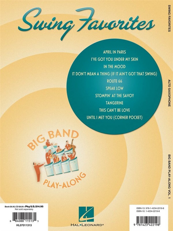 Big Band Playalong vol.1 (+CD): swing favorites 