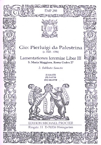 Lamentationes Ieremiae Liber 3