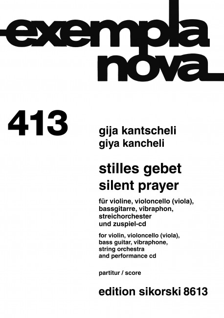 Stilles Gebet für Violine, Violoncello,