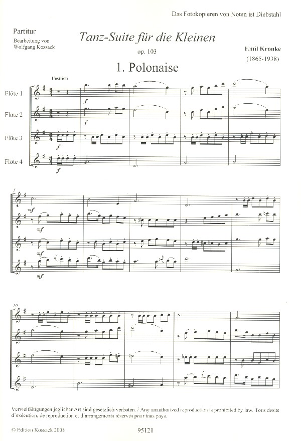 Tanz-Suite für die Kleinen op.103