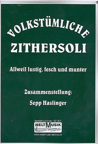 Volkstümliche Zithersoli für Konzertzither