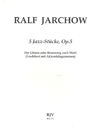 5 Jazz-Stücke op.5 für Gitarre