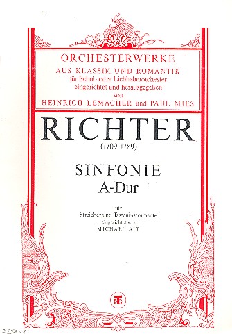 Sinfonie A-Dur für Streicher und