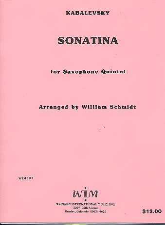 Sonatina for 5 saxophones (SAATBar)