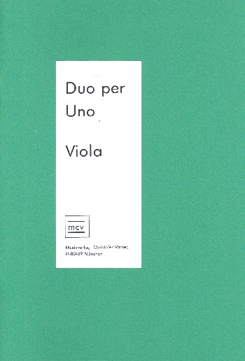Duo per Uno (+CD) für Viola und Klavier