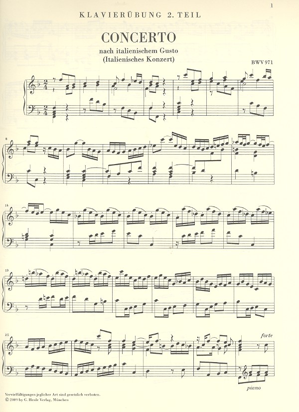 Italienisches Konzert, Französische Ouverture,