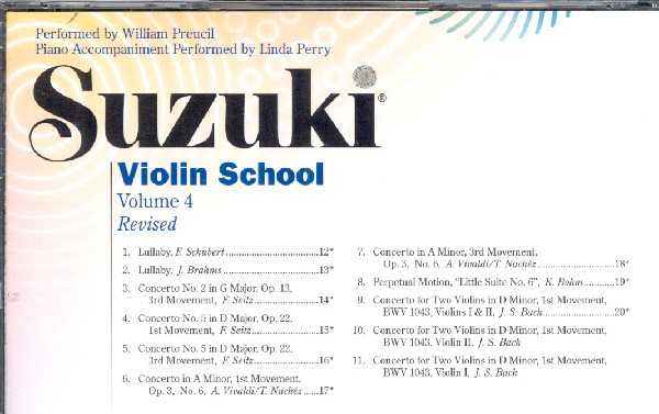 Suzuki Violin School vol.4 