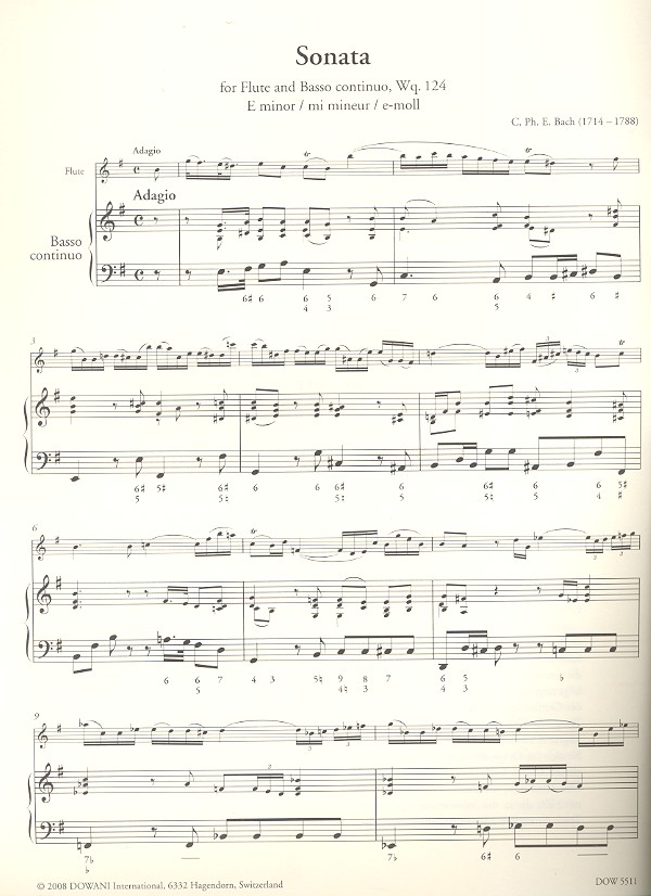 Sonate e-Moll Wq124 (+CD)
