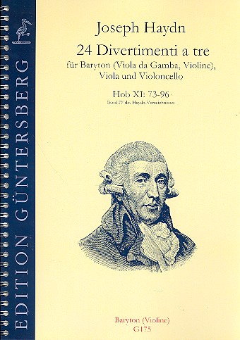 24 Divertimenti a tre Hob.XI:73-96