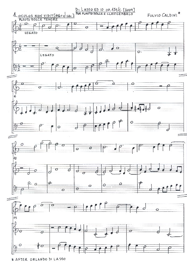 Di lasso ed io op.131c
