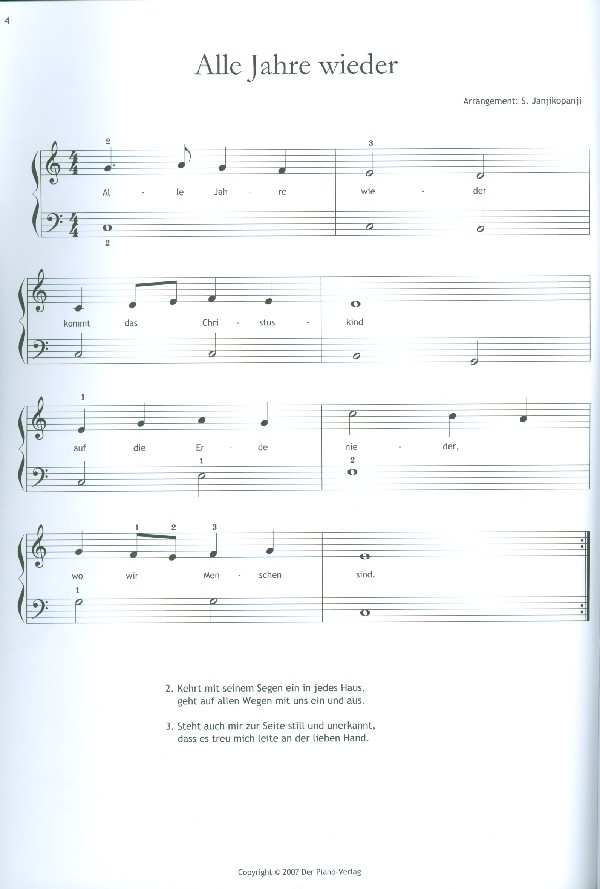 Weihnachten am Klavier