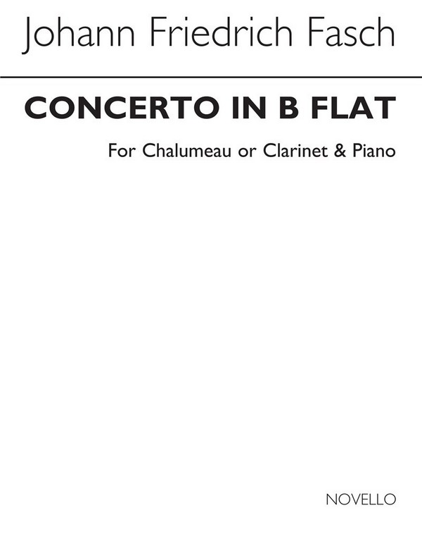 Konzert B-Dur für Chalumeau und Orchester