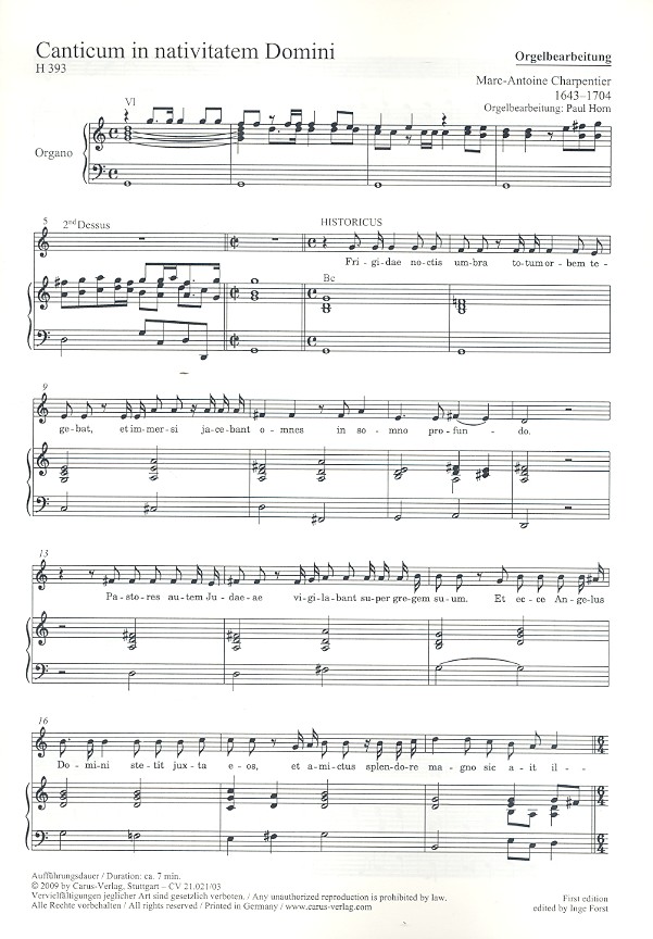 Canticum in nativitatem Domini H393