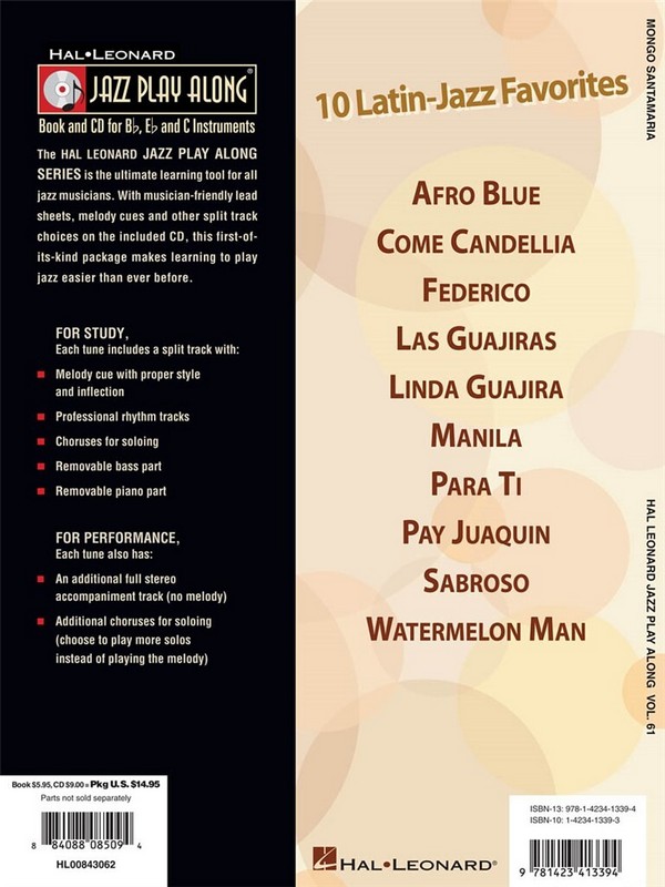 10 Latin-Jazz Favorites (+CD): for Bb, Eb