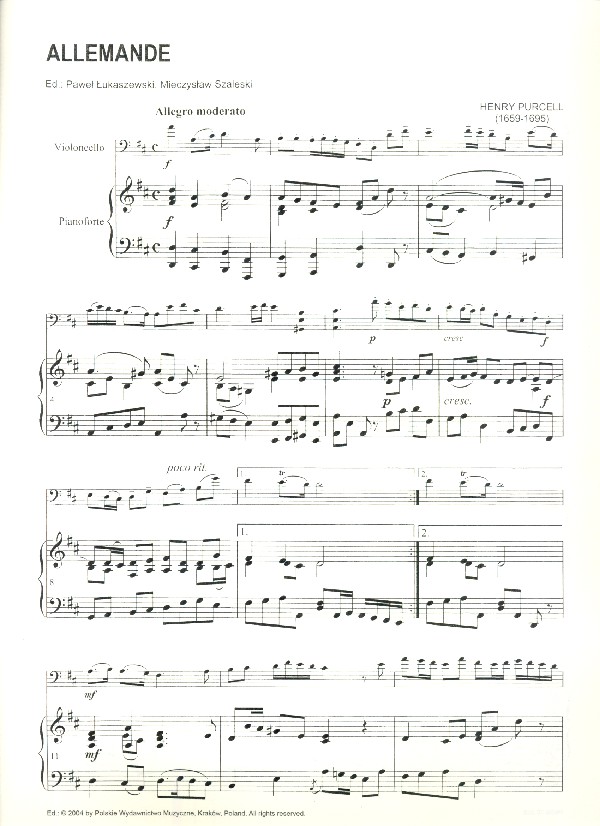 Dancing Cello for cello and piano