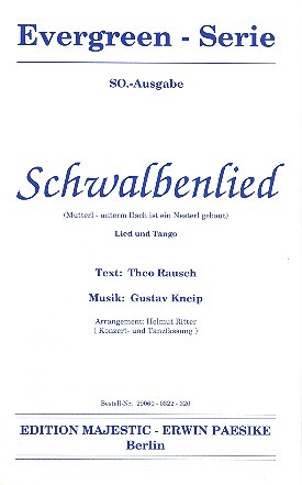 Schwalbenlied: für Salonorchester