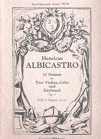 12 Sonatas op.4 vol.4 (nos.10-12)