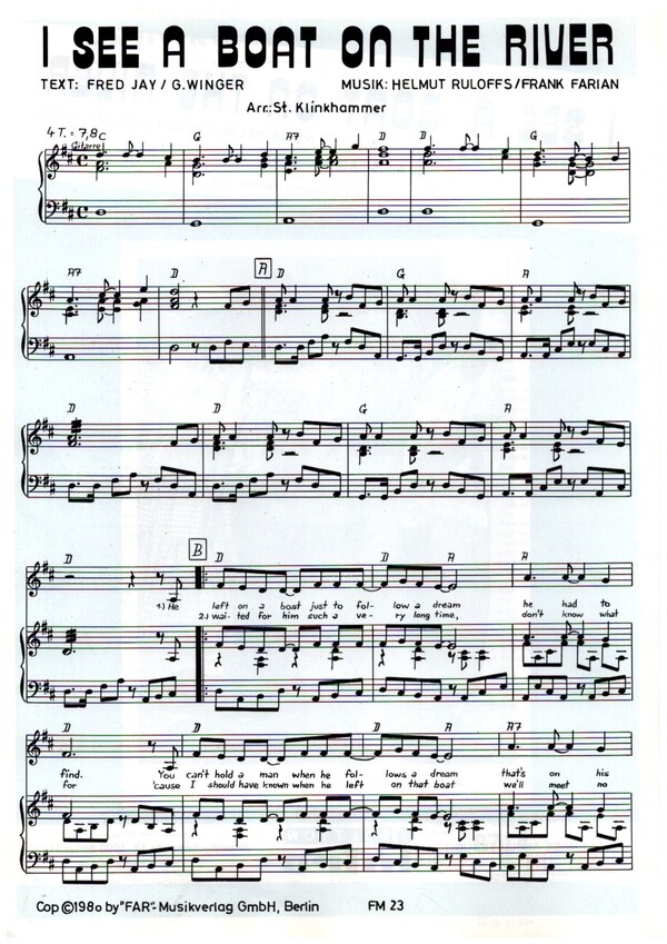 I see a Boat on the River