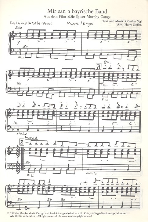 Mir san a bayrische Band   und