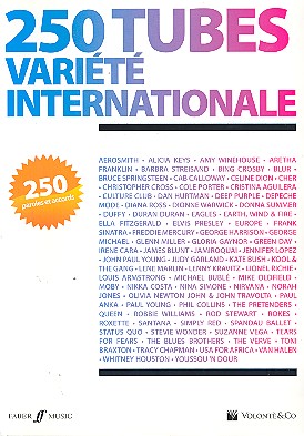 250 Tubes variete internationale: paroles et accords