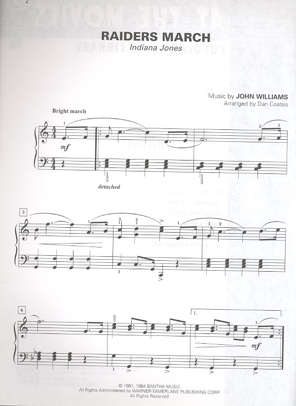 At the Movies vol.2: for piano