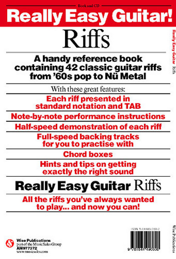 Really easy Guitar (+CD) Riffs