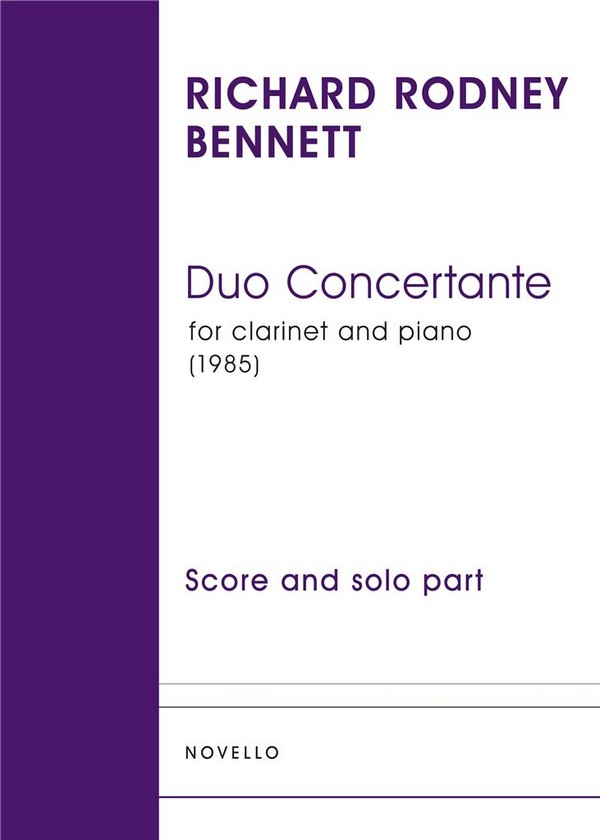 Duo Concertante for clarinet and piano