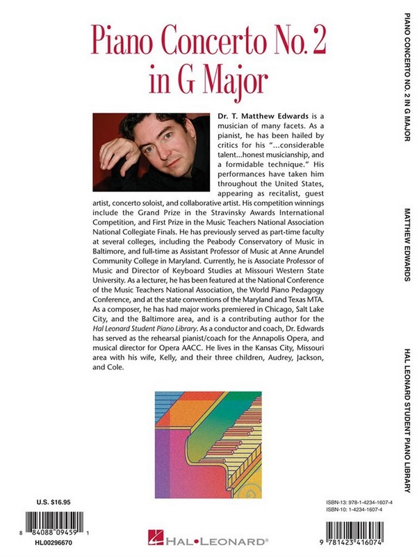 Piano Concerto No.2 in G Major (+CD)