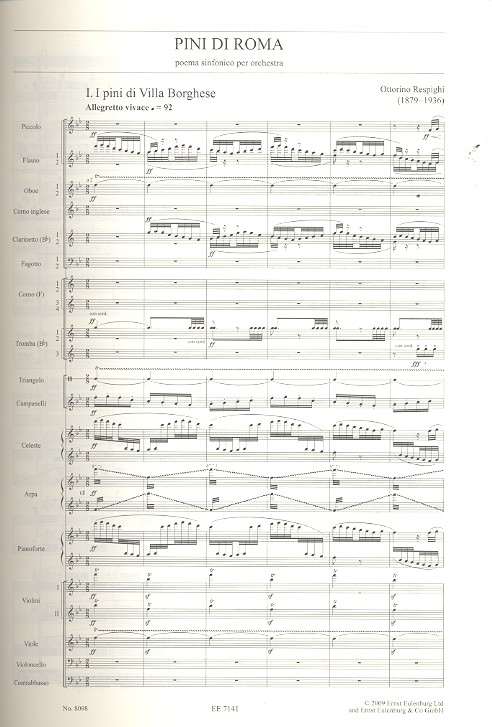 Pini di Roma - poema sinfonica