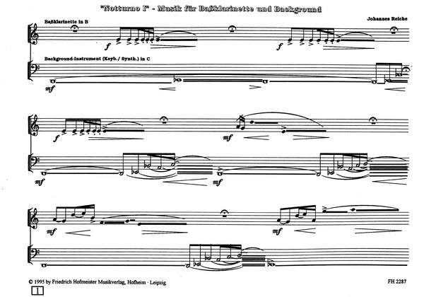 Notturno Nr.1 für Baßklarinette