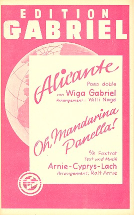 Alicante  und   Oh Mandarina  panella: