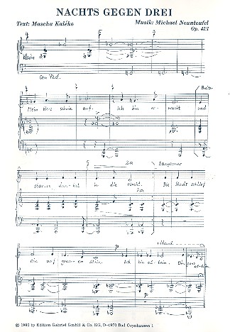 Nachts gegen Drei