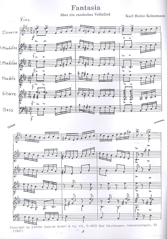 Fantasia über ein russisches Volkslied