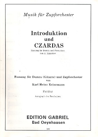 Introduktion und Czardas