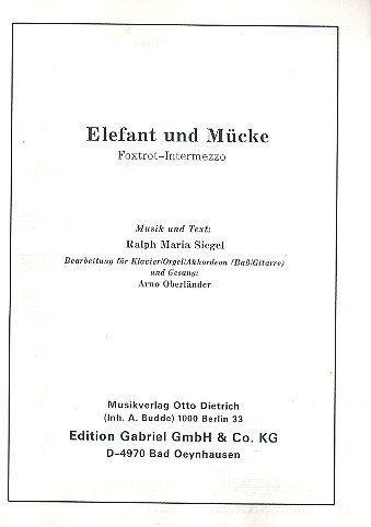 Elefant und Mücke