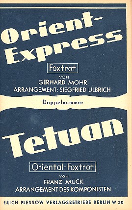 Orient Express  und  Tetuan: für Salonorchester