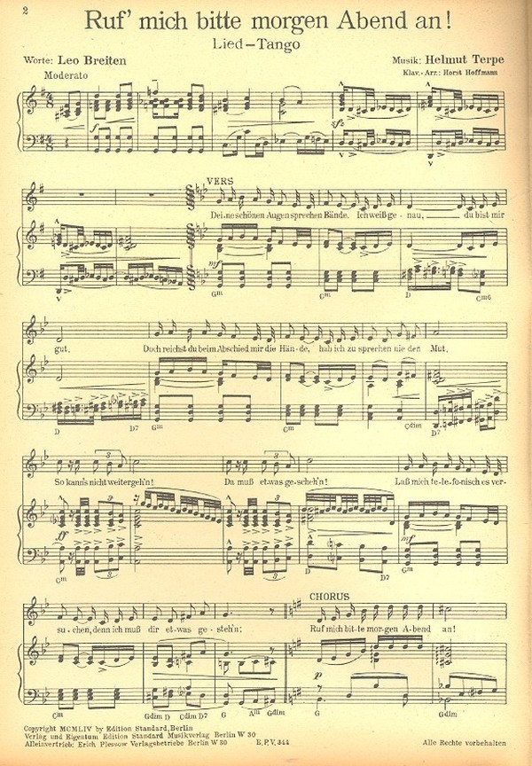 Ruf mich bitte morgen abend an: