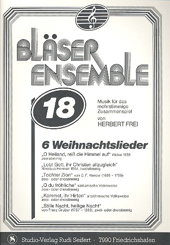 6 Weihnachtslieder für Bläserensemble