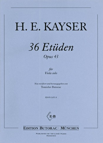 36 Etüden op.43 für Viola solo