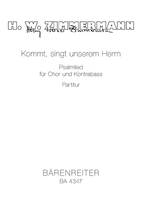 Kommt singt unserem Herrn