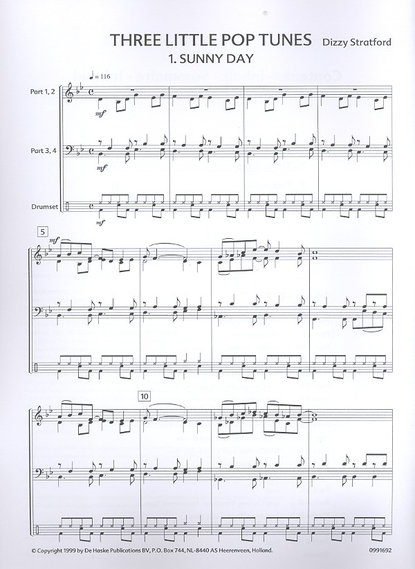 3 little pop Tunes for wind quartet