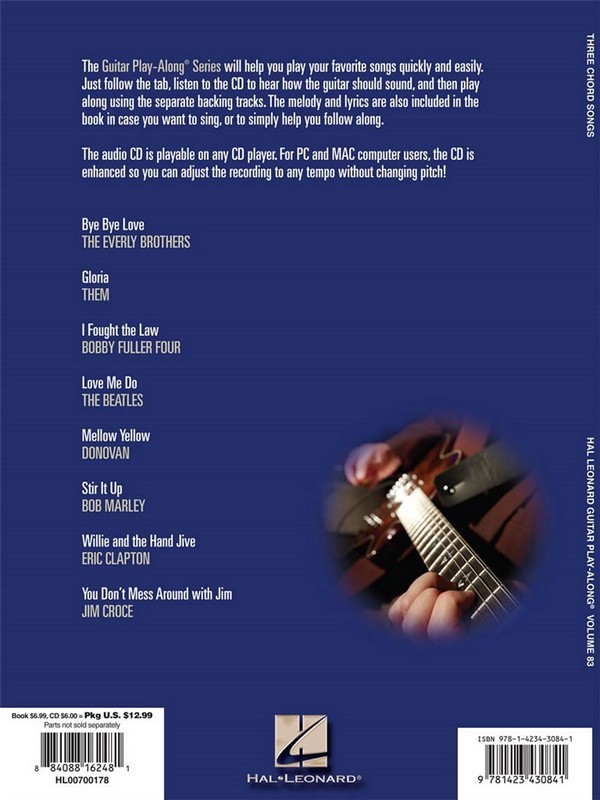 3 Chord Songs (+CD): guitar playalong vol.83