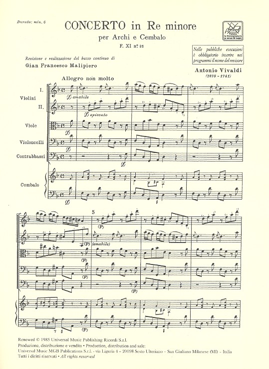 Concerto in re minore