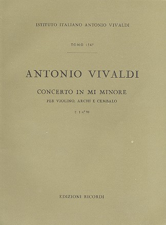 Concerto in mi minore per violino,